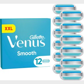 Venus - Gillette Venus Smooth Barberblade Til Kvinder - Blue/white - 12 Stk