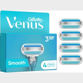 Venus - Gillette Venus Smooth Barberblade Til Kvinder - Blue/white - 4 Stk