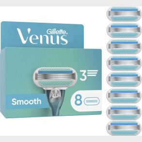 Venus - Gillette Venus Smooth Barberblade Til Kvinder - Blue/white - 8 Stk