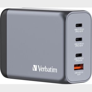 Verbatim - Gnc-200 Gan Charger 4 Port 200w Usb-a/usb-c