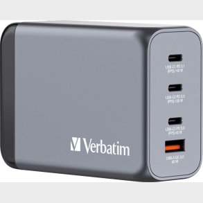 Verbatim - Gnc-240 Gan Charger 4 Port 240w Usb-a/usb-c