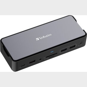 Verbatim - Usb-c Pro Docking Station 15 Port W/ssd Slot Cds-15s