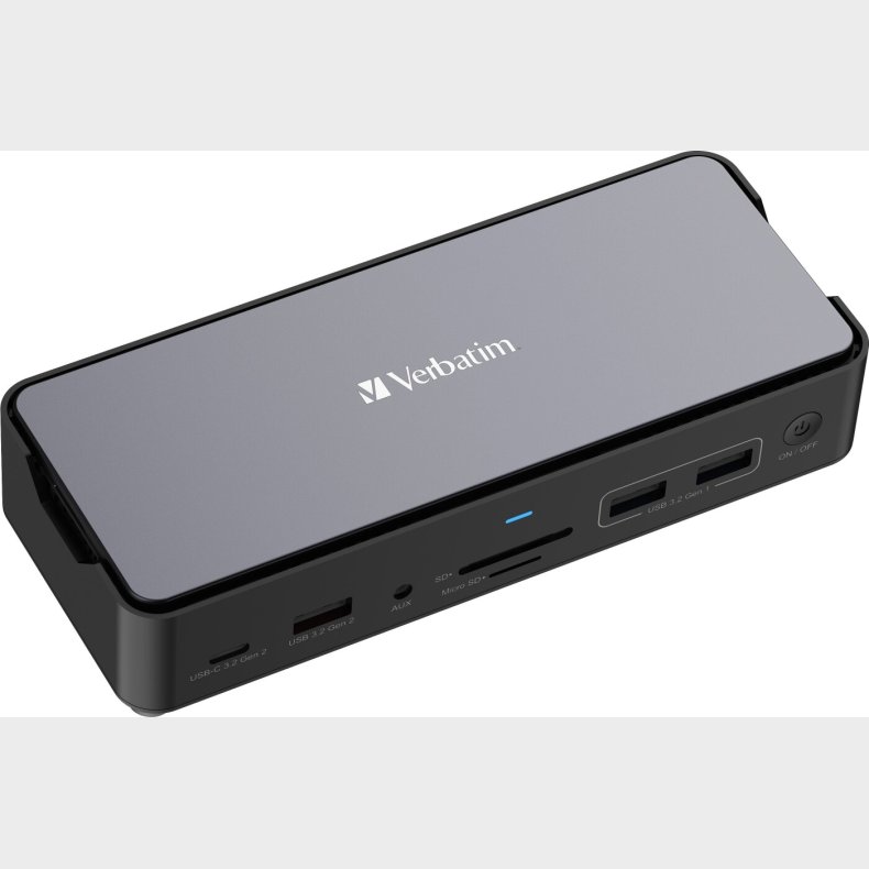 Verbatim - Usb-c Pro Docking Station 15 Port W/ssd Slot Cds-15s