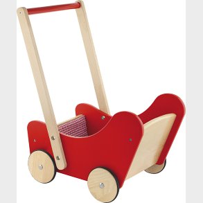 Viga - Dukkevogn I Tr� Inkl. Pude - R�d