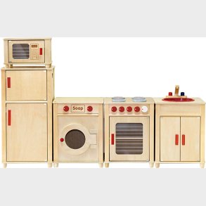 Viga - Legek�kken I Tr� - 5 K�kkenelementer