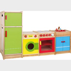 Viga - Legek�kken I Tr� - H 54-92 Cm - D 36 Cm - B 40 Cm - 4 Dele