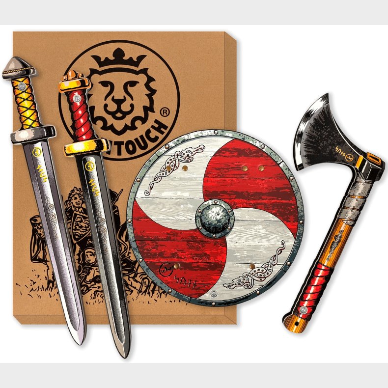 Vikinge st ''Sven'' 2xSvrd + Skjold + kse