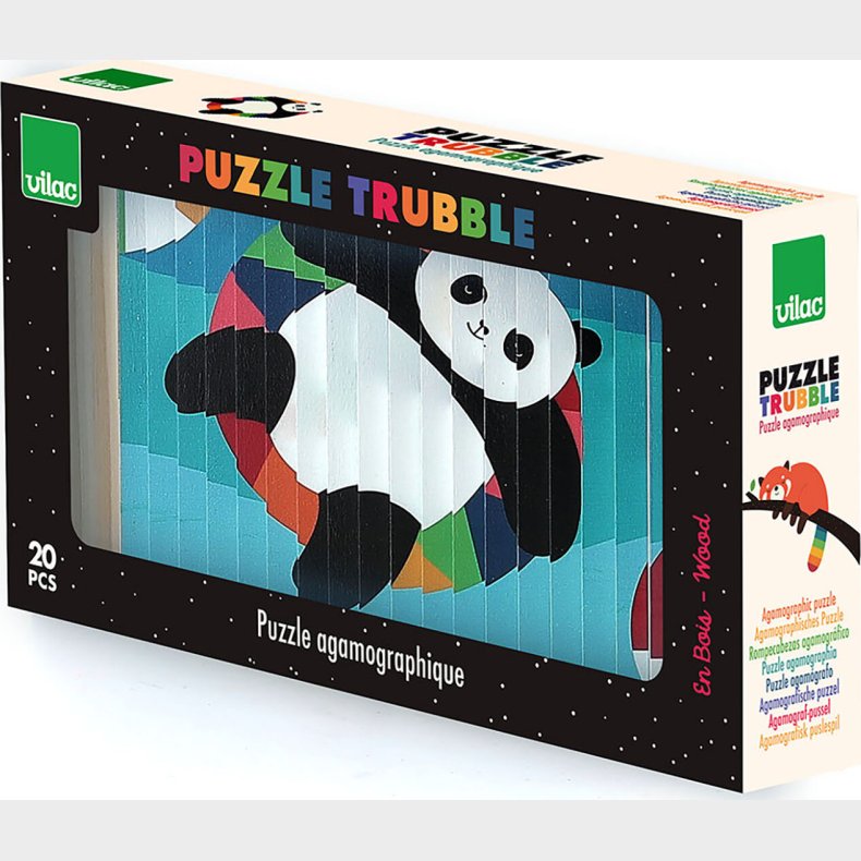 Vilac - Puslespil I Tr� - 20 Brikker - Dyr