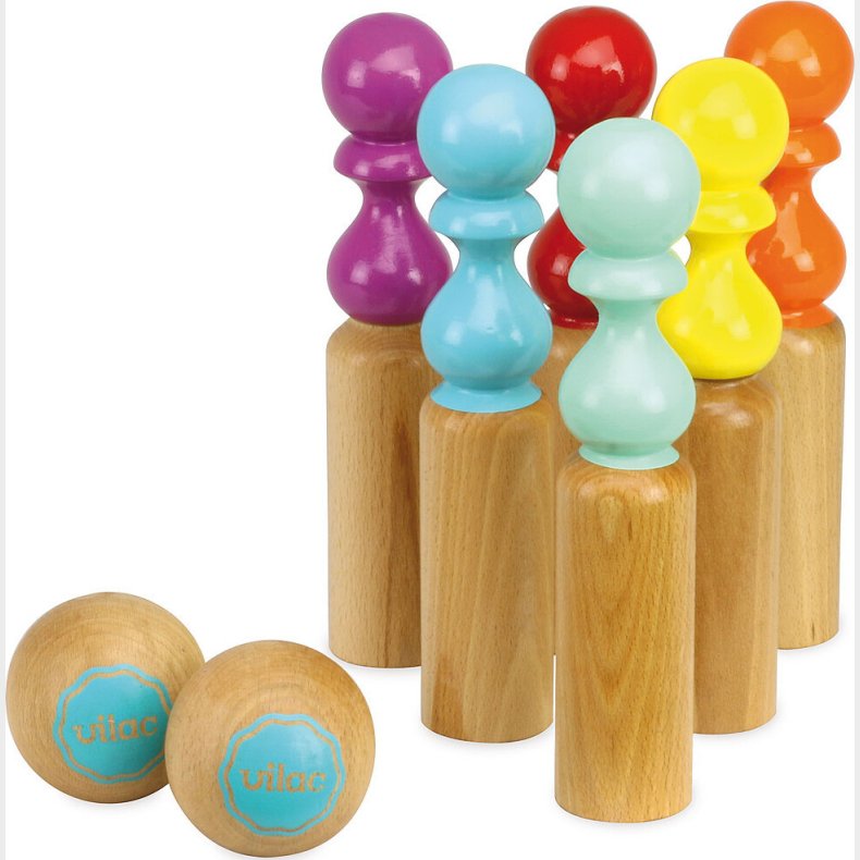 Vilac - Bowling Med 6 Kegler - Retro