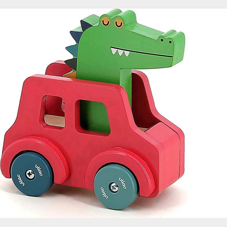 Vilac - Dyttende Bil - Tr - Krokodille