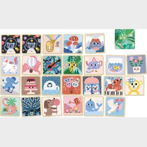 Vilac - Huskespil - Sjove Dyr Af Michelle Carlslund