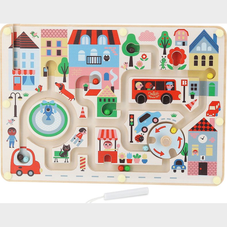 Vilac - Labyrint Til Brn - Lille By Af Ingela P Arrhenius