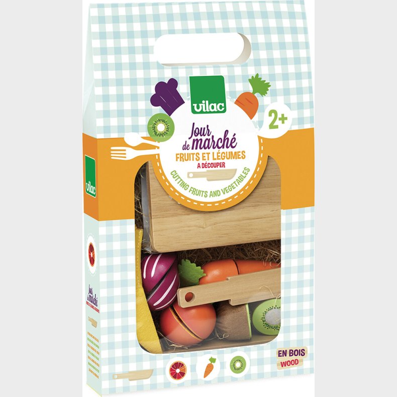 Vilac - Legemad I Tr - Frugt Og Grnt Skrest