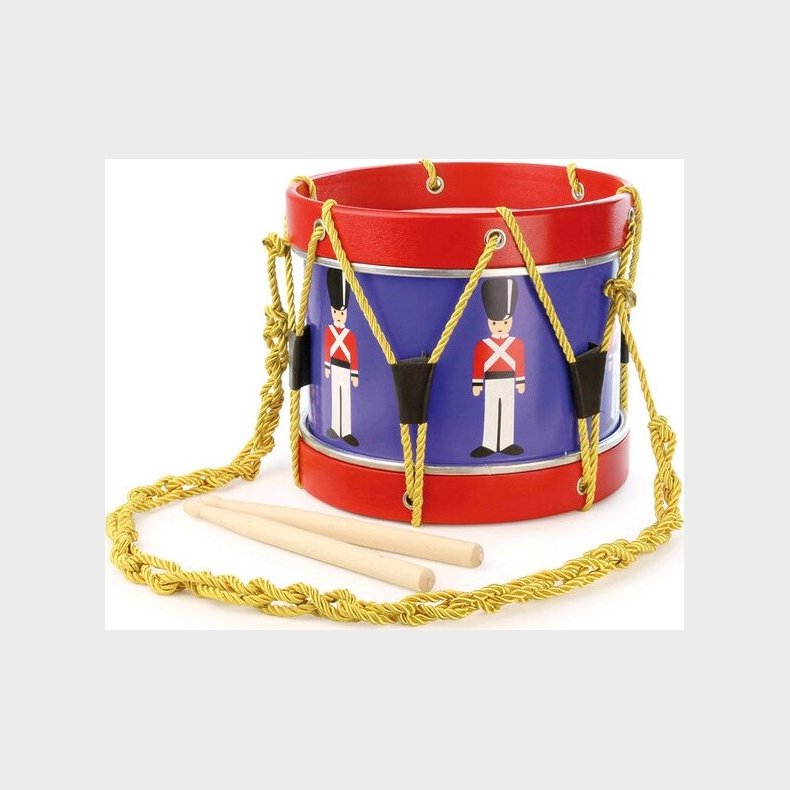 Tromme Til Brn - Tr - Inkl. Trommestikker Og Skulderrem - Vilac