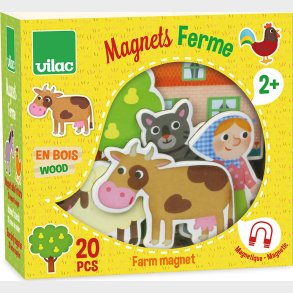 Vilac - Magneter I Trske 20 Stk - Bondegrd