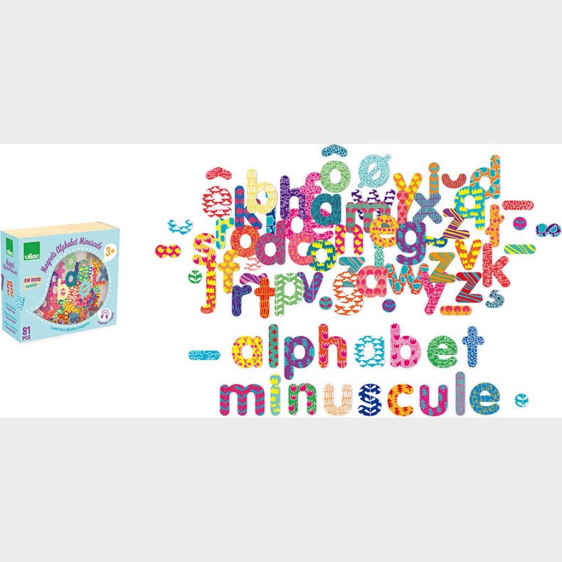 Vilac - Magneter - Sm Bogstaver Inkl  - 81 Dele