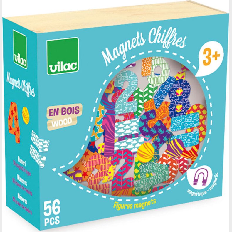Vilac - Magneter - Tal Og Tegn - 56 Stk