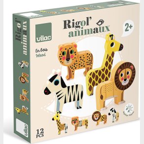 Vilac - Magnetiske Dyr - Savannedyr - 12 Dele