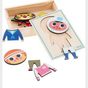 Vilac - Tr�puslespil Til B�rn - Jules - Mix Og Match - 6x3 Brikker