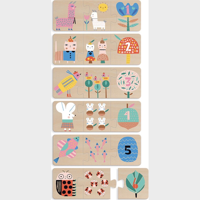 Vilac - Puslespil - Mor Og Dyreunge Af Suzy Ultman