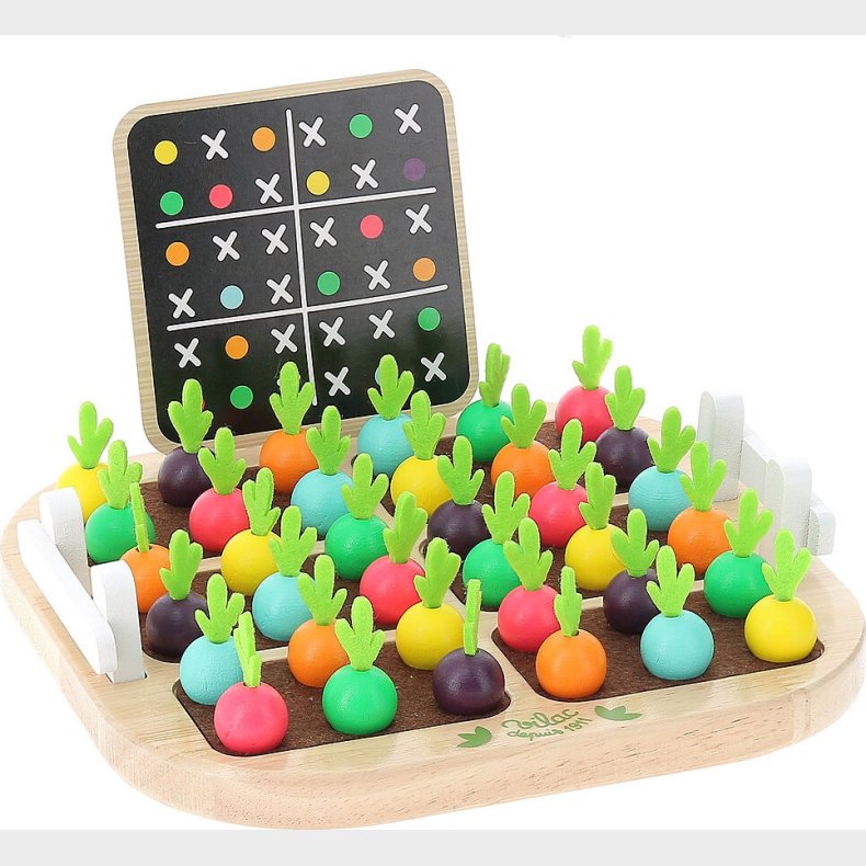 Vilac - Sudoku Br�tspil Til B�rn - Farver P� Gr�ntsager - Tr�