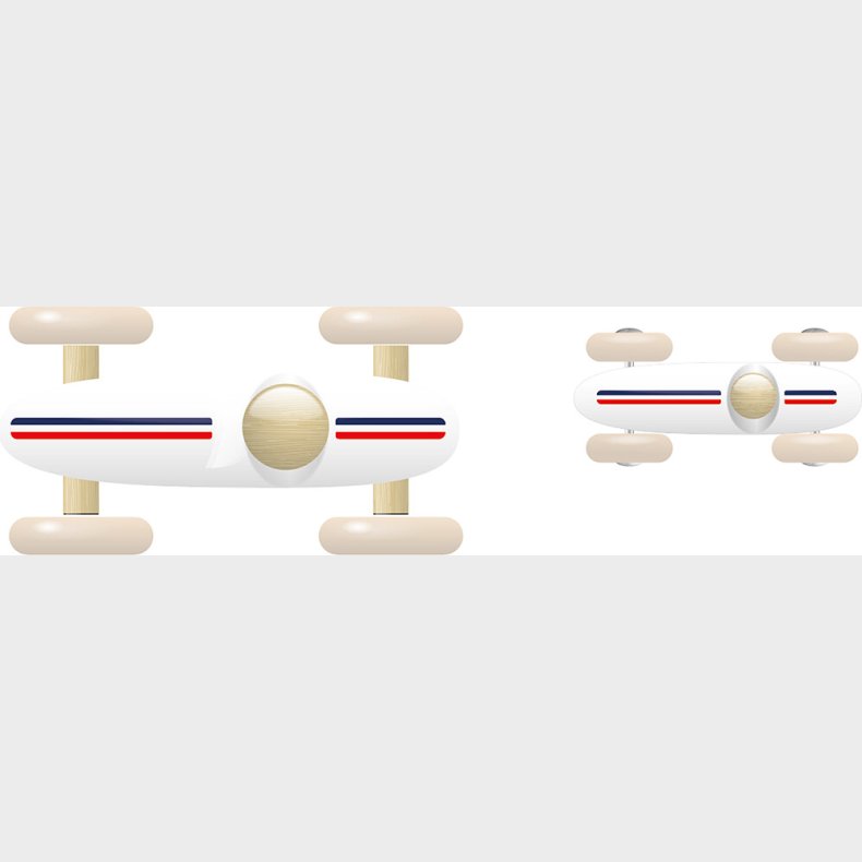 Vilac - Stor Grand Prix Vintage Racerbil - Hvid