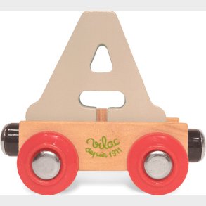 Navnetog I Tr� - Bogstav A - Beige - Vilac