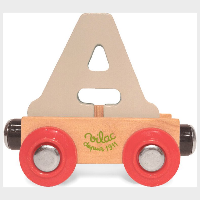 Navnetog I Tr� - Bogstav A - Beige - Vilac