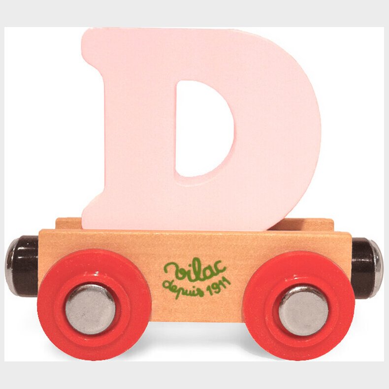 Navnetog I Tr� - Bogstav D - Lys Rosa - Vilac