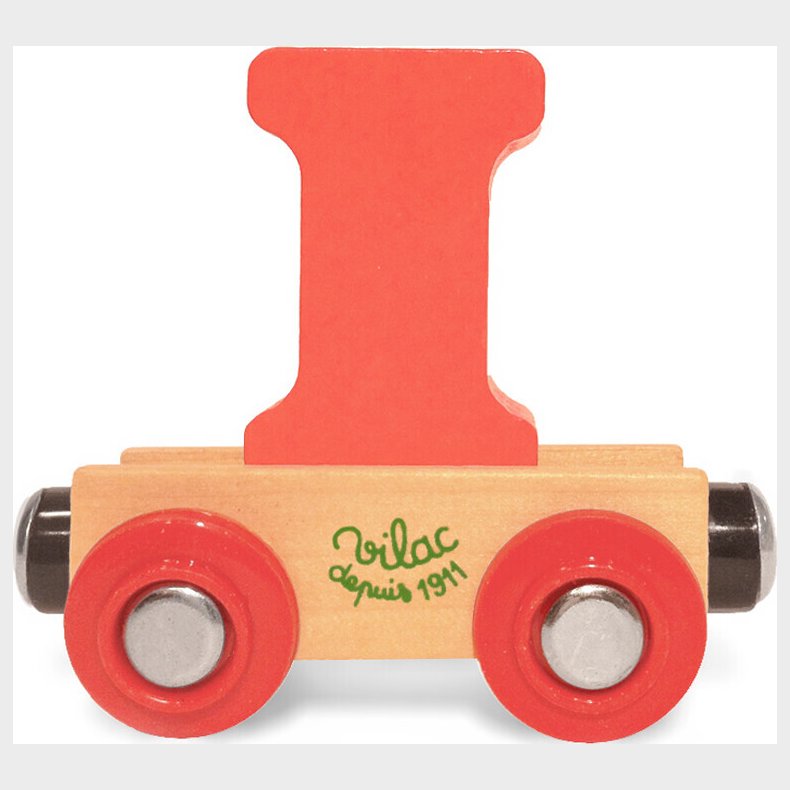 Navnetog I Tr� - Bogstav I - M�rk Orange - Vilac