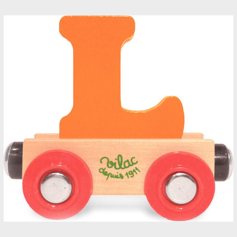 Navnetog I Tr� - Bogstav L - Orange - Vilac