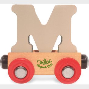 Navnetog I Tr� - Bogstav M - Beige - Vilac