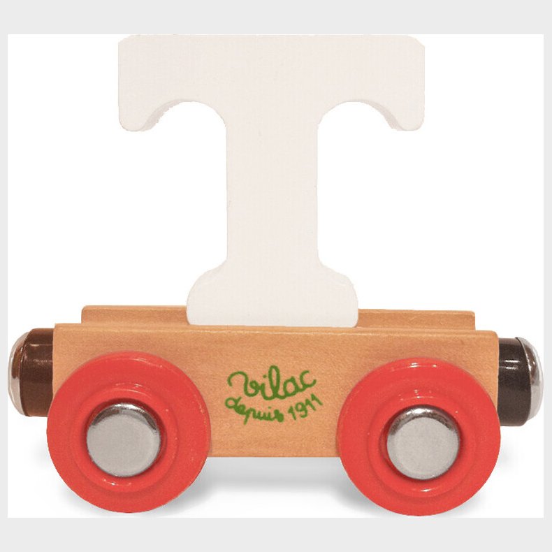 Navnetog I Tr� - Bogstav T - Hvid - Vilac