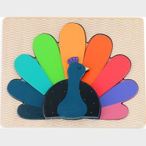 Vilac - Trpuslespil 12 Brikker - Pfugl Af Andy Westface