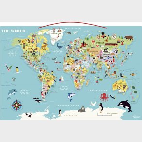 Vilac - Verdenskort - Magnetisk - Engelsk Version Af Ingela P Arrhenius