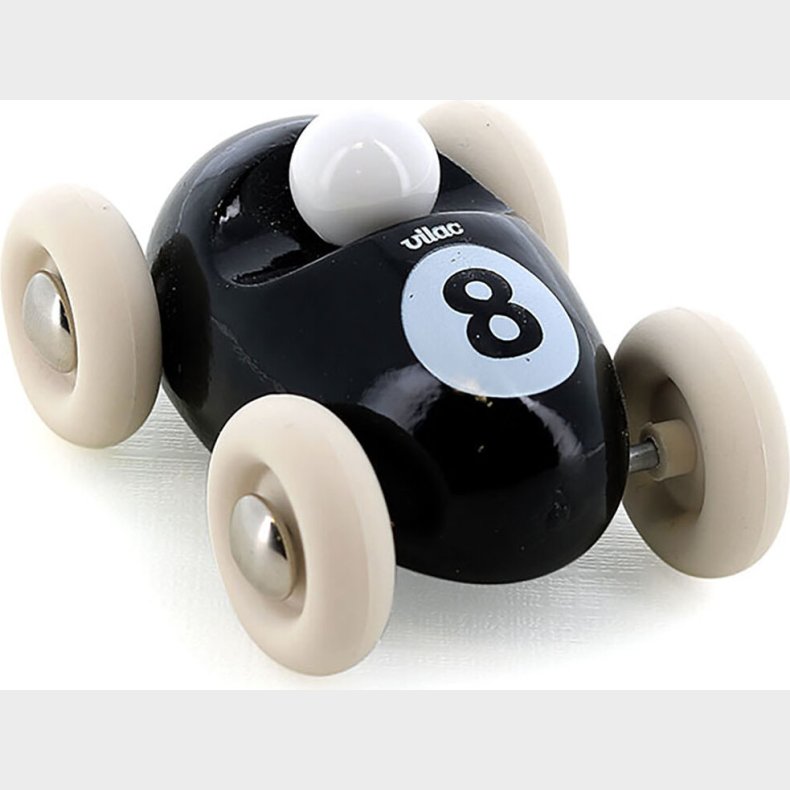 Vilac - Racerbil Leget�j I Tr� - Mini Vintage - Nr. 8 - Sort