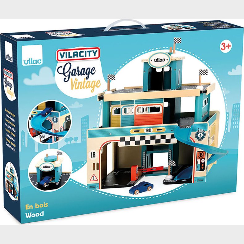 Vilac -  Vintage Parkeringshus - Vilacity - 29x38x19 Cm