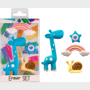 Viskelderst Giraf 4 Dele I Boks - Centrum