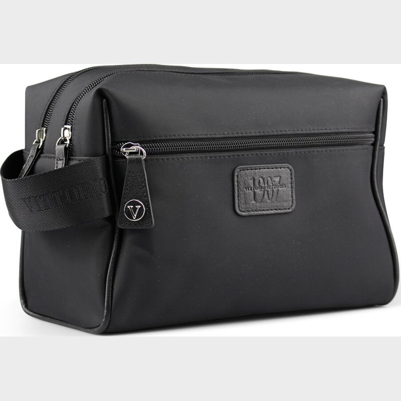 Vittorio - Toilettaske Med To Rum - Sort