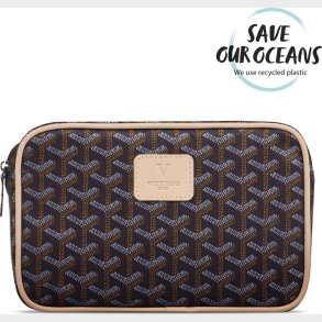 Vittorio - Herre Toilettaske - Stor - Bl Brun