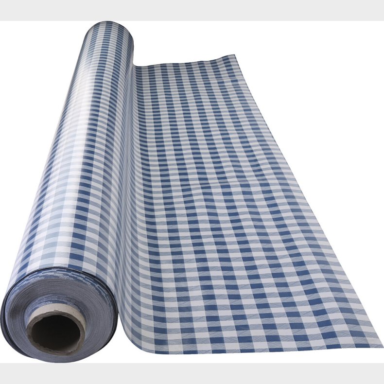 Voksdug - Ternet - Bl� Og Hvid - 140 Cm X 20 M