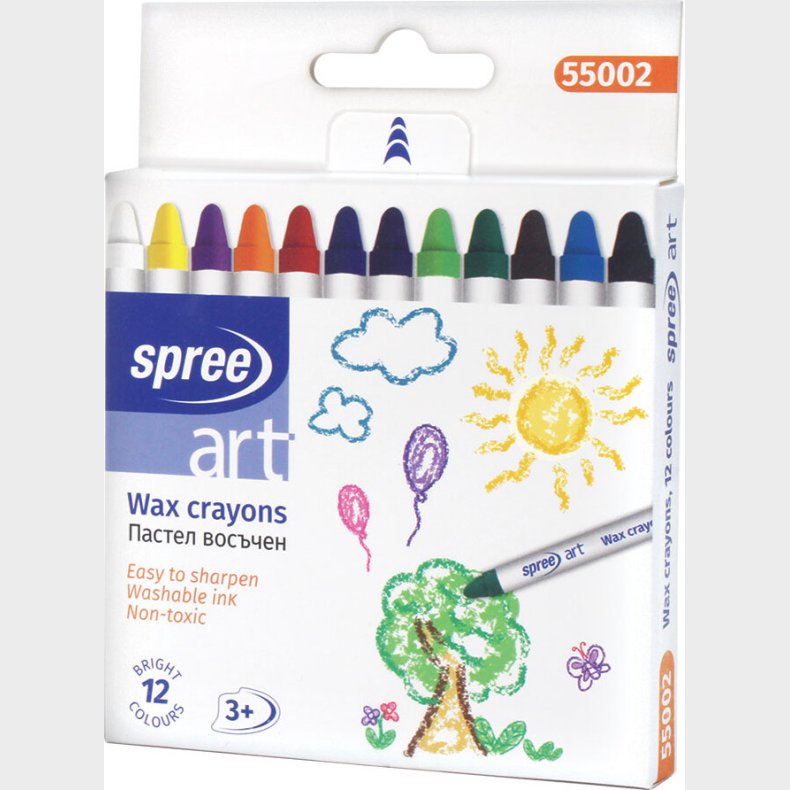 Vokskridt - 12 Farver