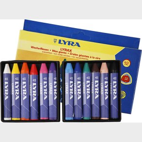 Voks Farvekridt - L 9 Cm - � 15 Mm - 12 Stk.