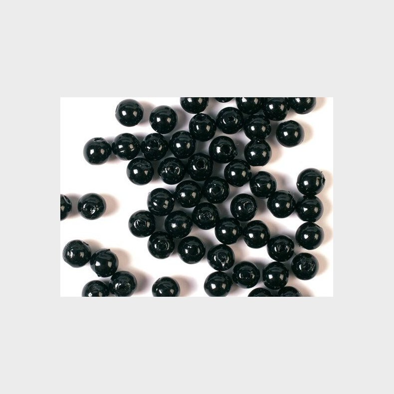 Voksperler Til Smykker - Sort - 3 Mm - 500 G