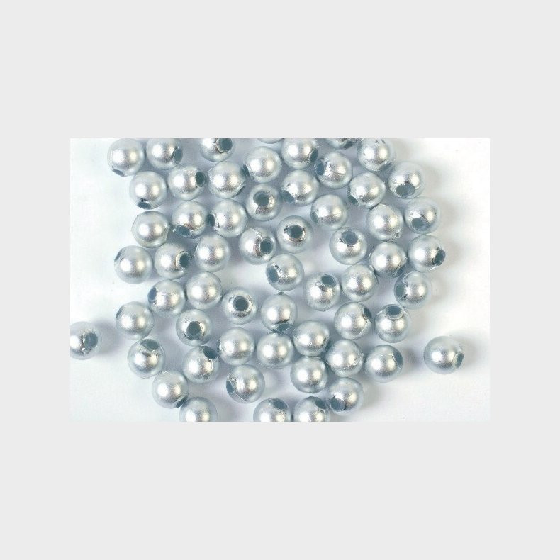 Voksperler - 8 Mm - 25 G - Mat Slv