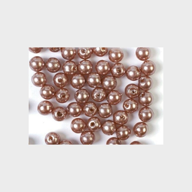 Voksperler - Brun - 8 Mm - 500 G