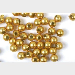 Voksperler - Mat Guld - 8 Mm - 500 G