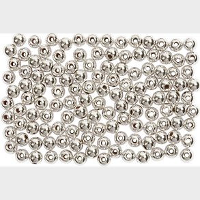 Voksperler -  3 Mm - Hulstr. 0,7 Mm - Slv - 150 Stk.