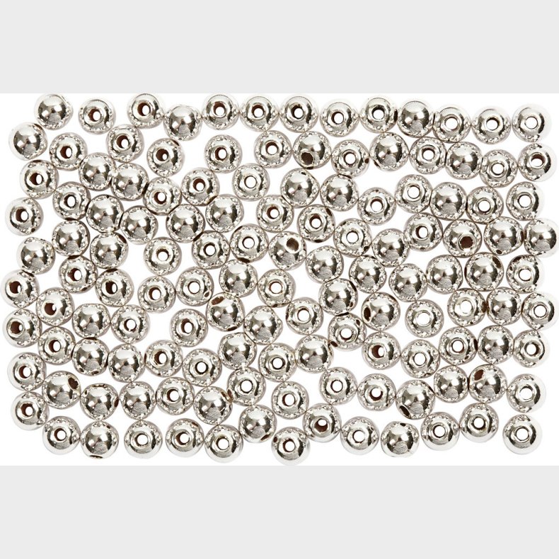 Voksperler -  3 Mm - Hulstr. 0,7 Mm - Slv - 150 Stk.
