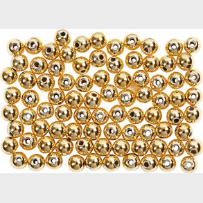 Voksperler -  4 Mm - Hulstr. 0,7 Mm - Guld - 150 Stk.